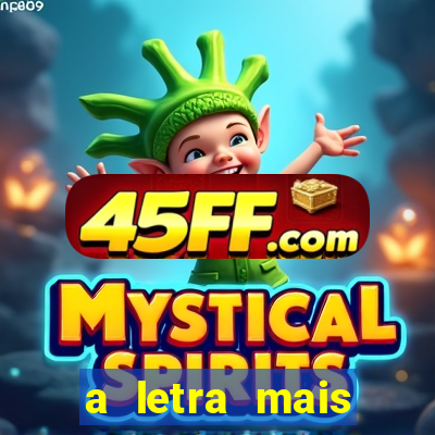 a letra mais bonita do mundo